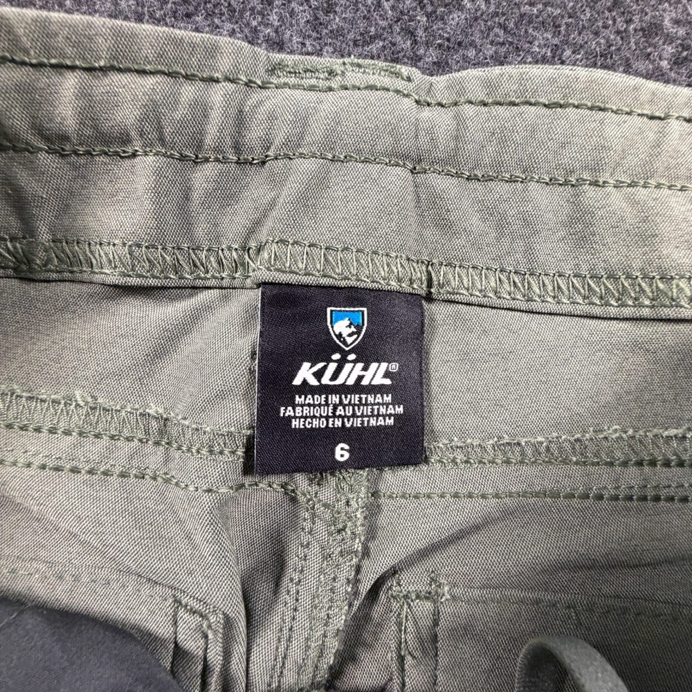 KUHL Splash Capri Pants Womens 6 Sage Green Hiking Outdoor Performance Cropped - Picture 2 of 16